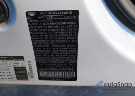 2018 Land Rover Range Rover Velar P250 Se R-Dynamic from USA, damaged, VIN SALYL2RX7JA707963